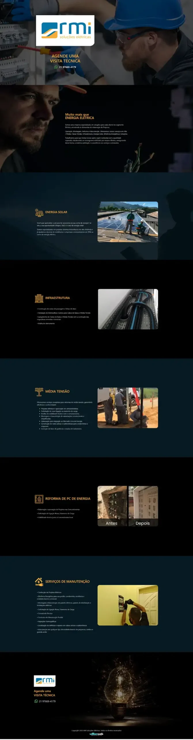 Home - William Web 2025 19 Onepage para Empresa de Energia Solar